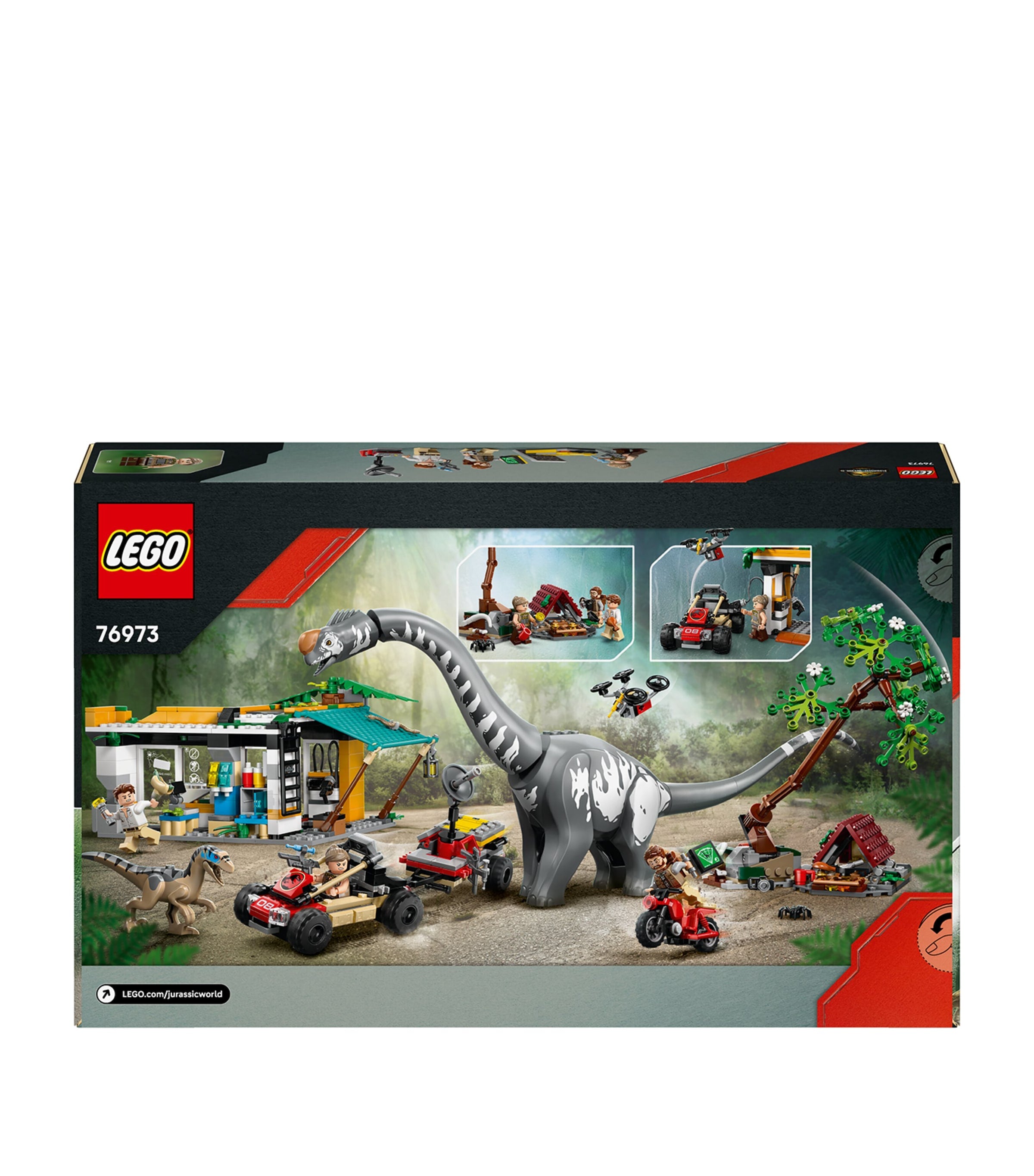 Lego Jurassic World Raptor and Titanosaurus Tracking Mission building set 582 pieces, UK version