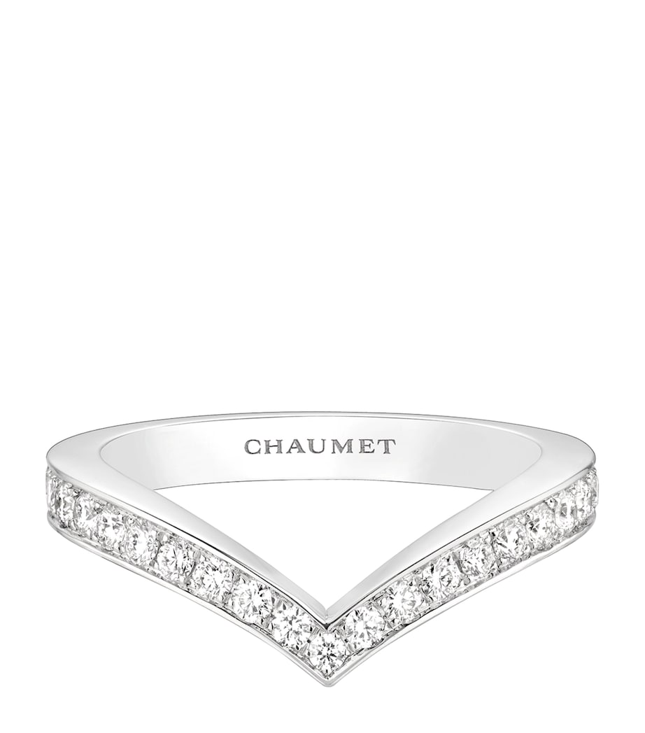 Chaumet Joséphine Aigrette ring white gold diamond, imported from the UK
