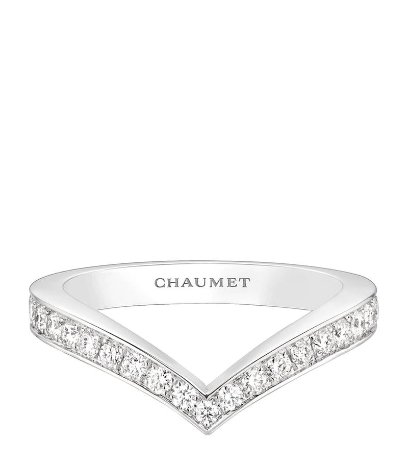 Chaumet Joséphine Aigrette ring white gold diamond, imported from the UK