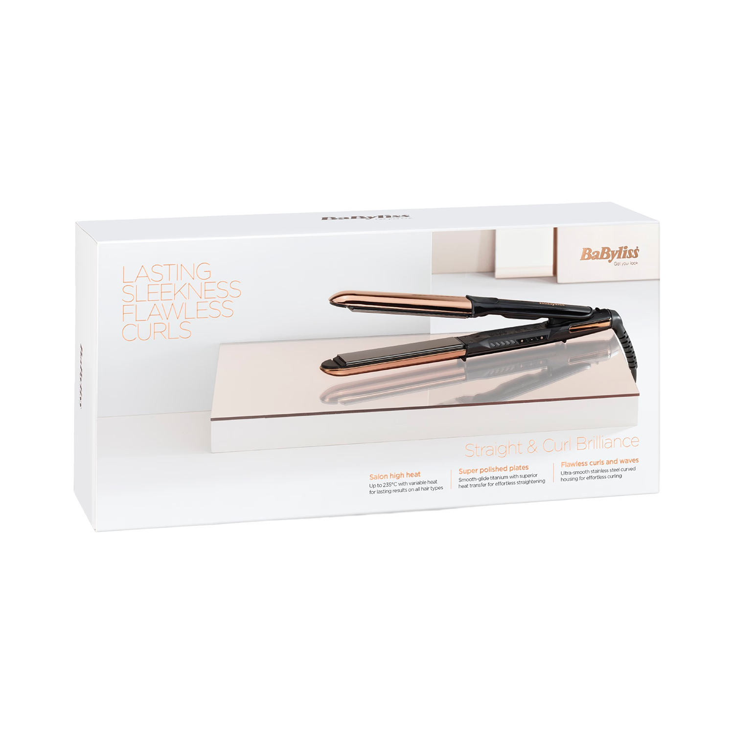BaByliss 2481U straight and curl hair straightener, imported from the UK