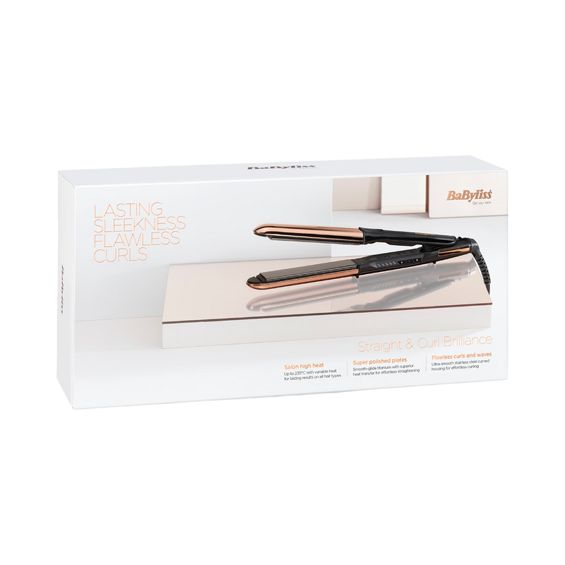 BaByliss 2481U straight and curl hair straightener, imported from the UK