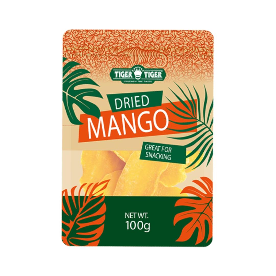 Tiger Tiger dried mango slices snack - British product