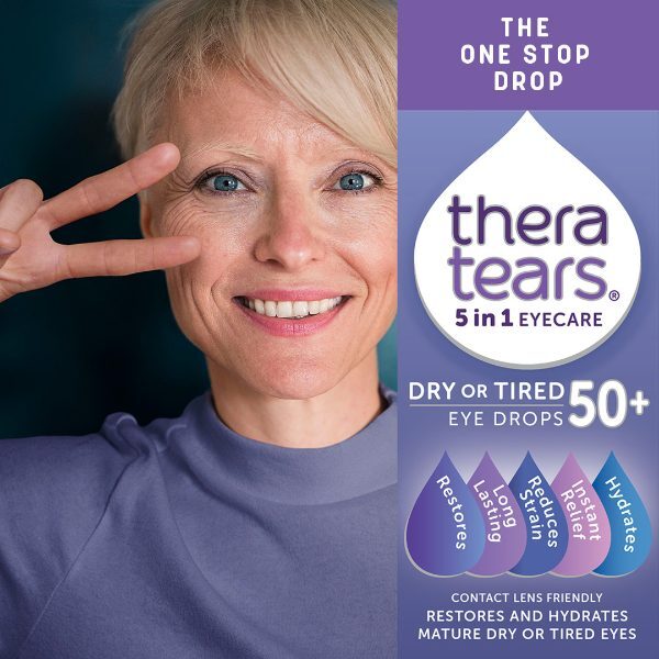 Thera Tears 5 In 1 Dry Or Tired 50+ Eye Drops 10ml GOODS Superdrug   