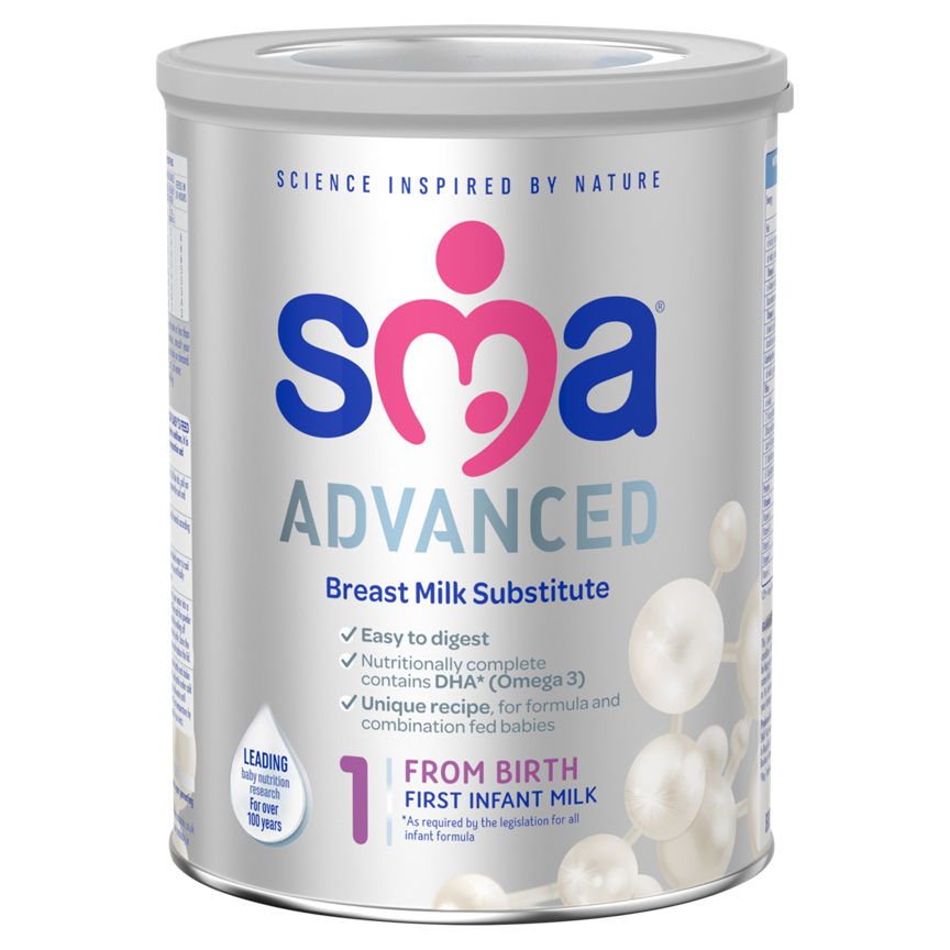 SMA Advanced 1 First Infant Milk Powder Formula Baby Milk ASDA   