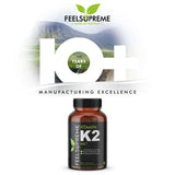 Feel Supreme vitamin K2 MK7 supplement 60 capsules, UK version