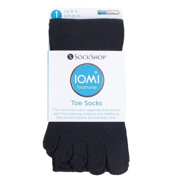 IOMI Cotton Toe Socks for Athletes Foot 4-8 UK GOODS Superdrug   