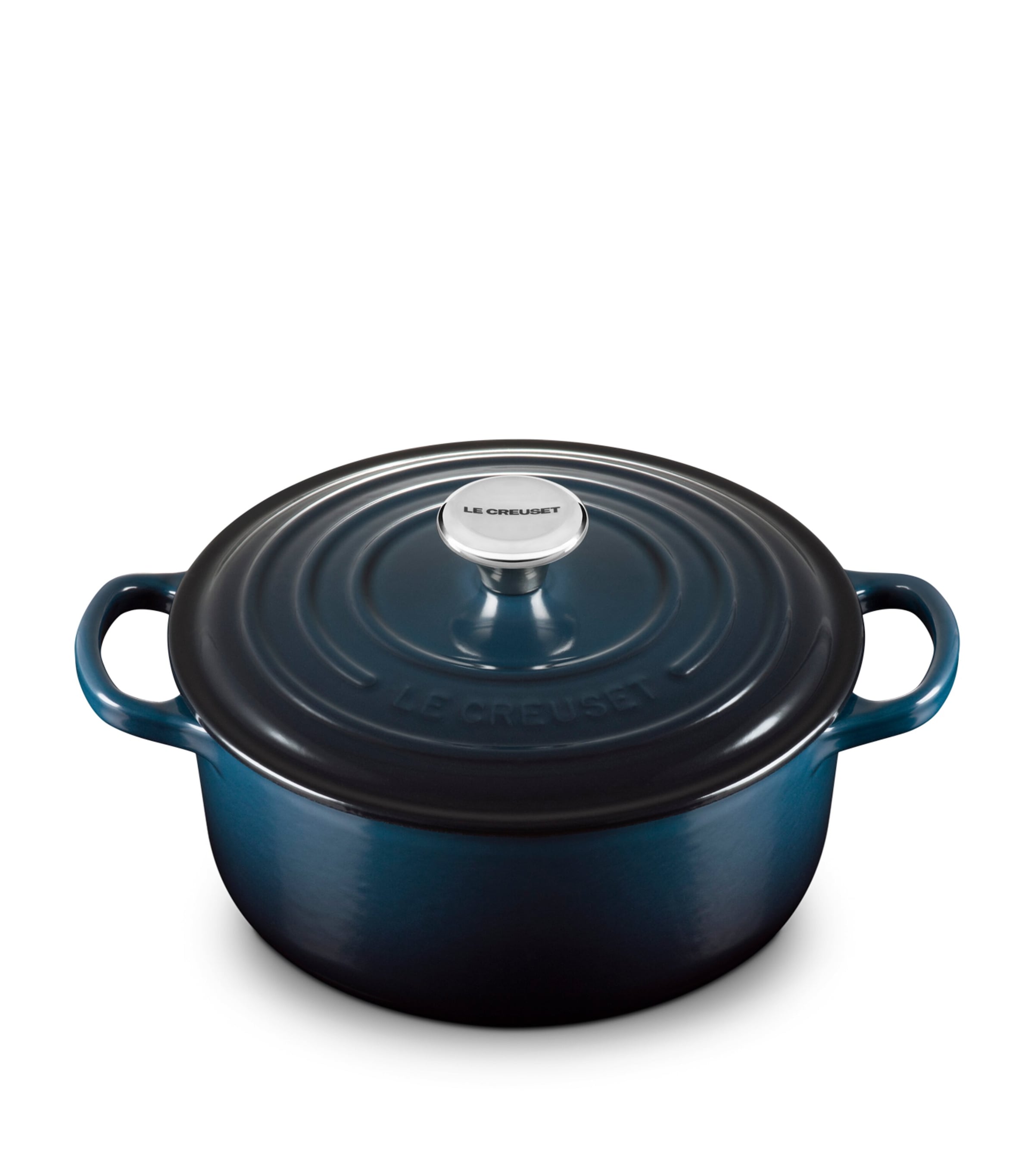 Le Creuset enamelled cast iron round casserole dish 20cm, UK version