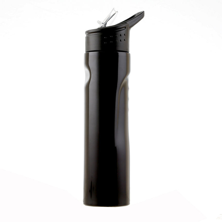 George Home Stainless Steel Sipper Bottle Black 700ml