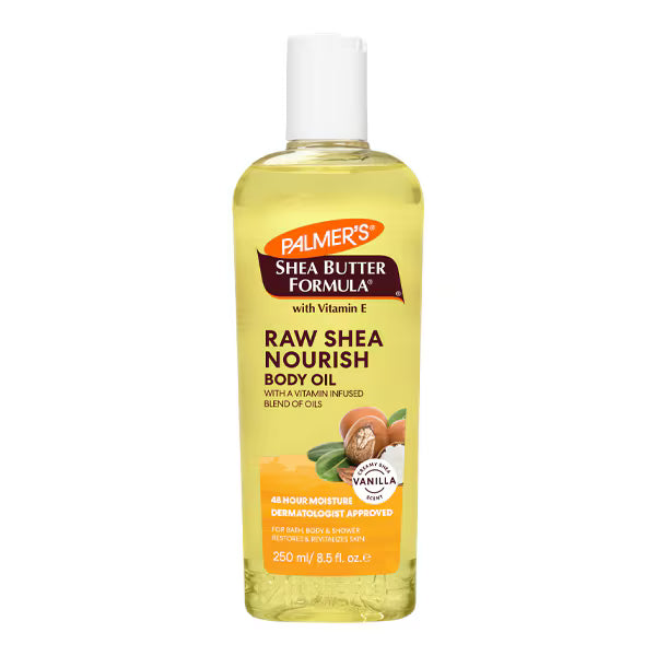 Palmer's Raw Shea Nourish Body Oil 250ml, imported from the UK