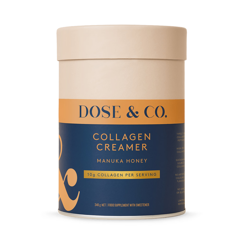 Dose & Co Manuka Honey collagen creamer 340g, UK version