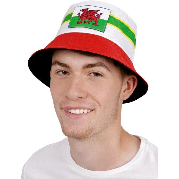 Smiffys Welsh bucket hat, UK version