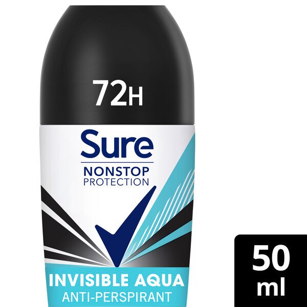 Sure Antiperspirant Deo Aerosol Nonstop Invis Aqua 150ml