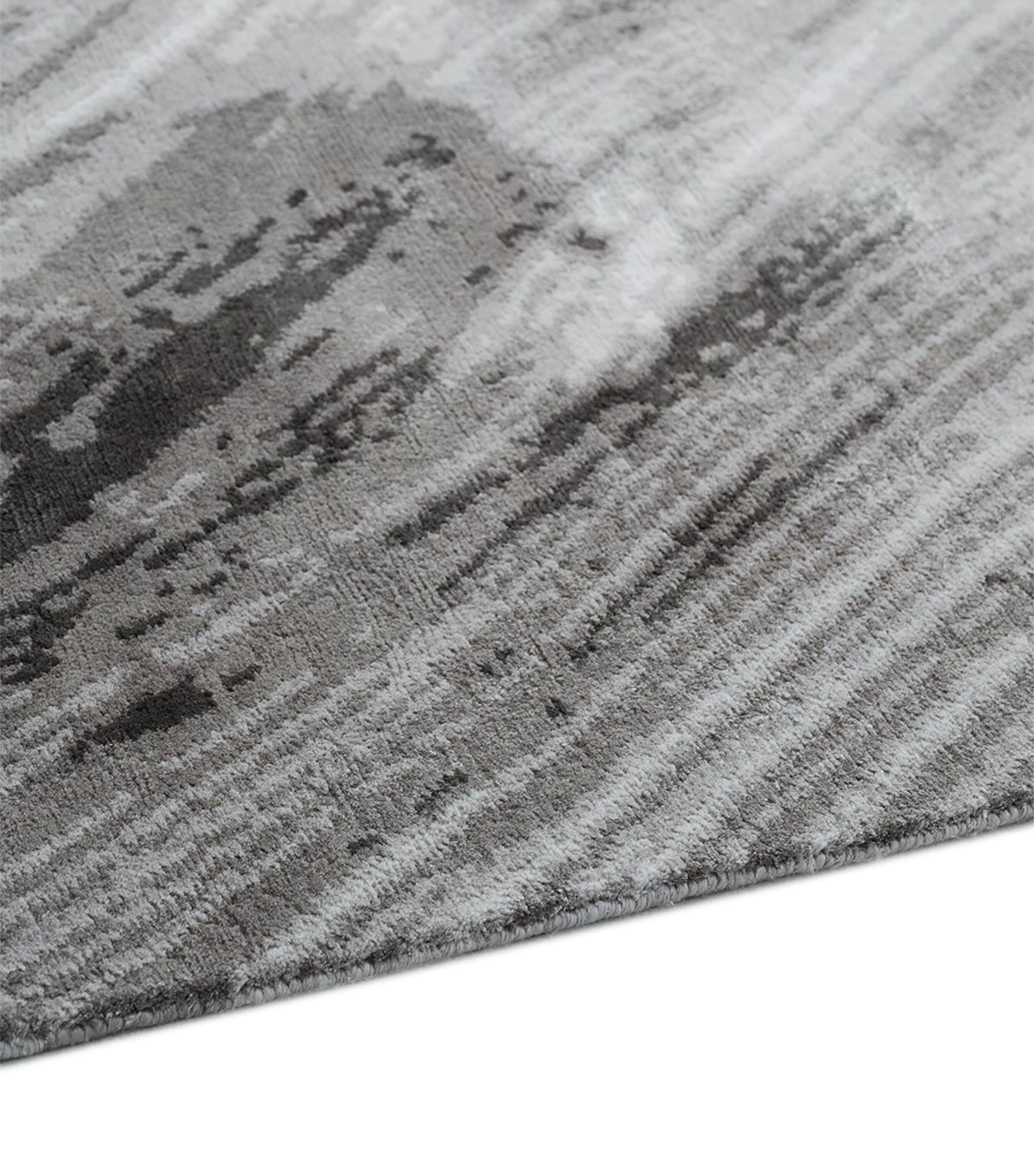 The Rug Company David Rockwell Wool-Silk Falls Graphite Rug 3.05m x 2.44m (British brand)