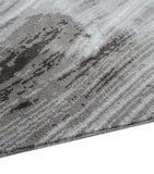 The Rug Company David Rockwell Wool-Silk Falls Graphite Rug 3.05m x 2.44m (British brand)