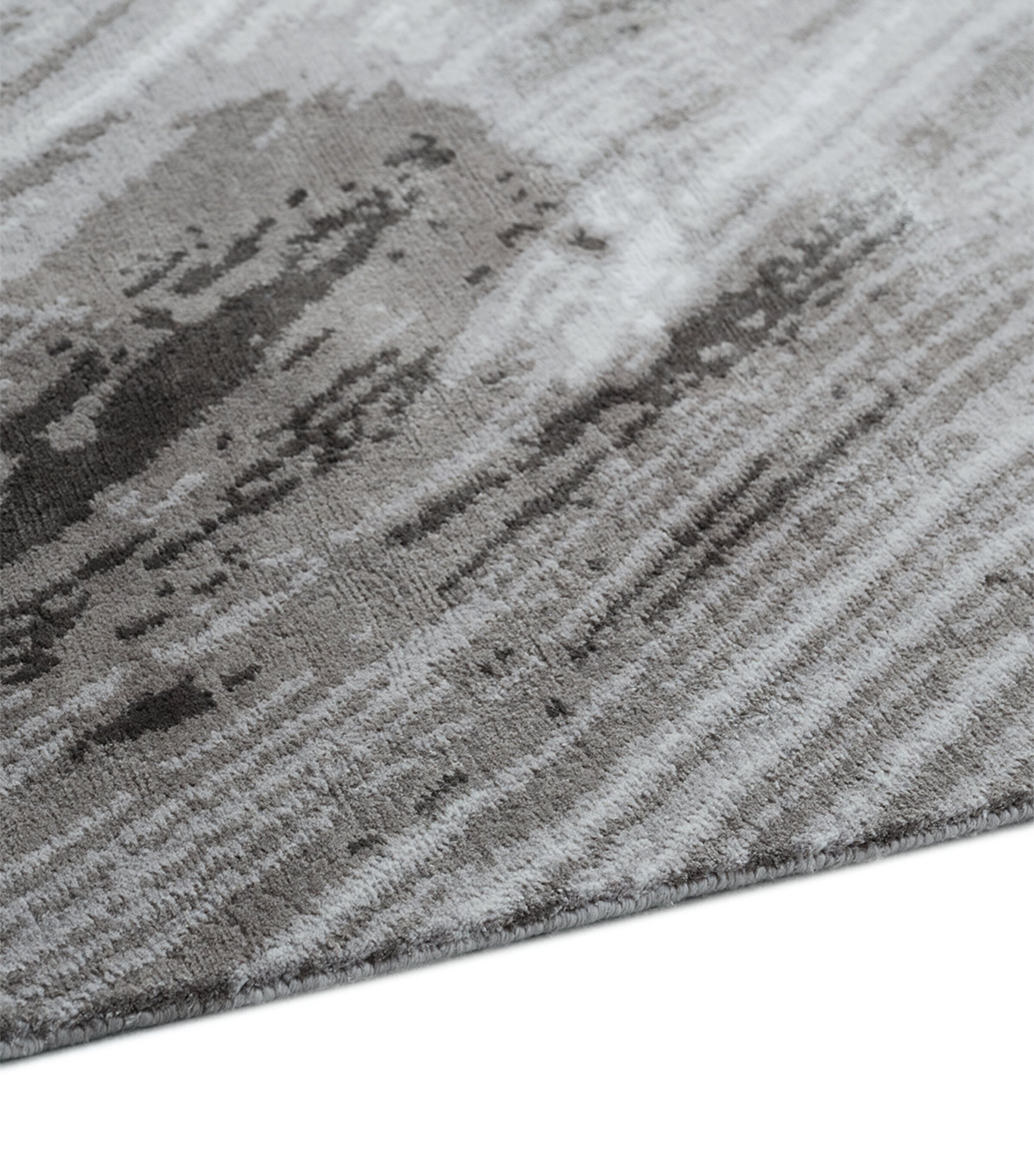 The Rug Company David Rockwell Wool-Silk Falls Graphite Rug 3.05m x 2.44m (British brand)