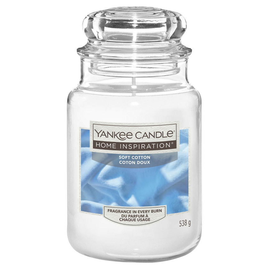 Yankee Candle Home Inspiration  Soft Cotton Large Jar General Household ASDA   