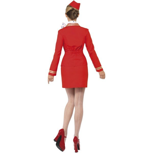 Smiffys Trolley Dolly red costume, UK version