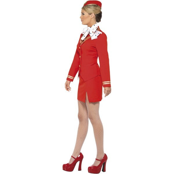 Smiffys Trolley Dolly red costume, UK version