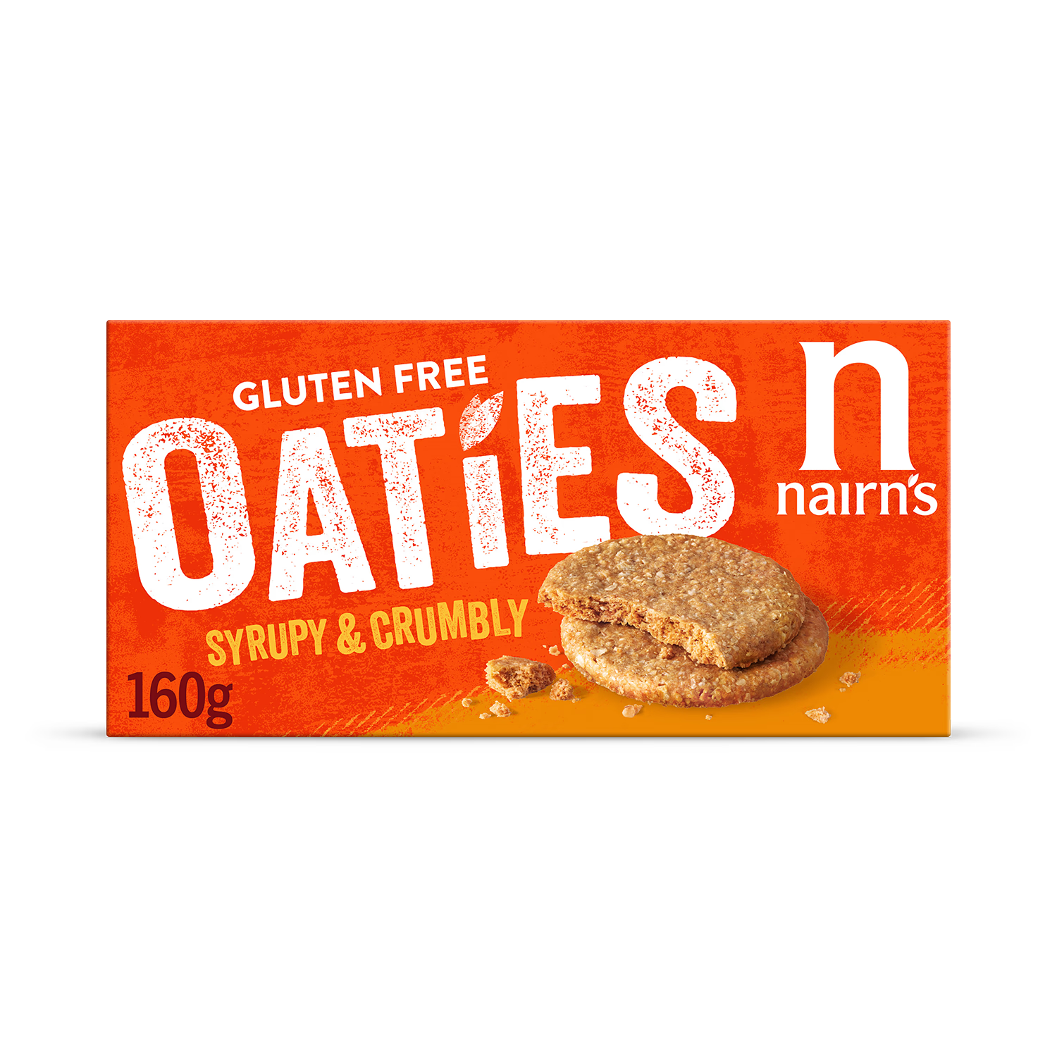Nairn's Gluten Free Oaties Oatcakes 160g, imported from the UK
