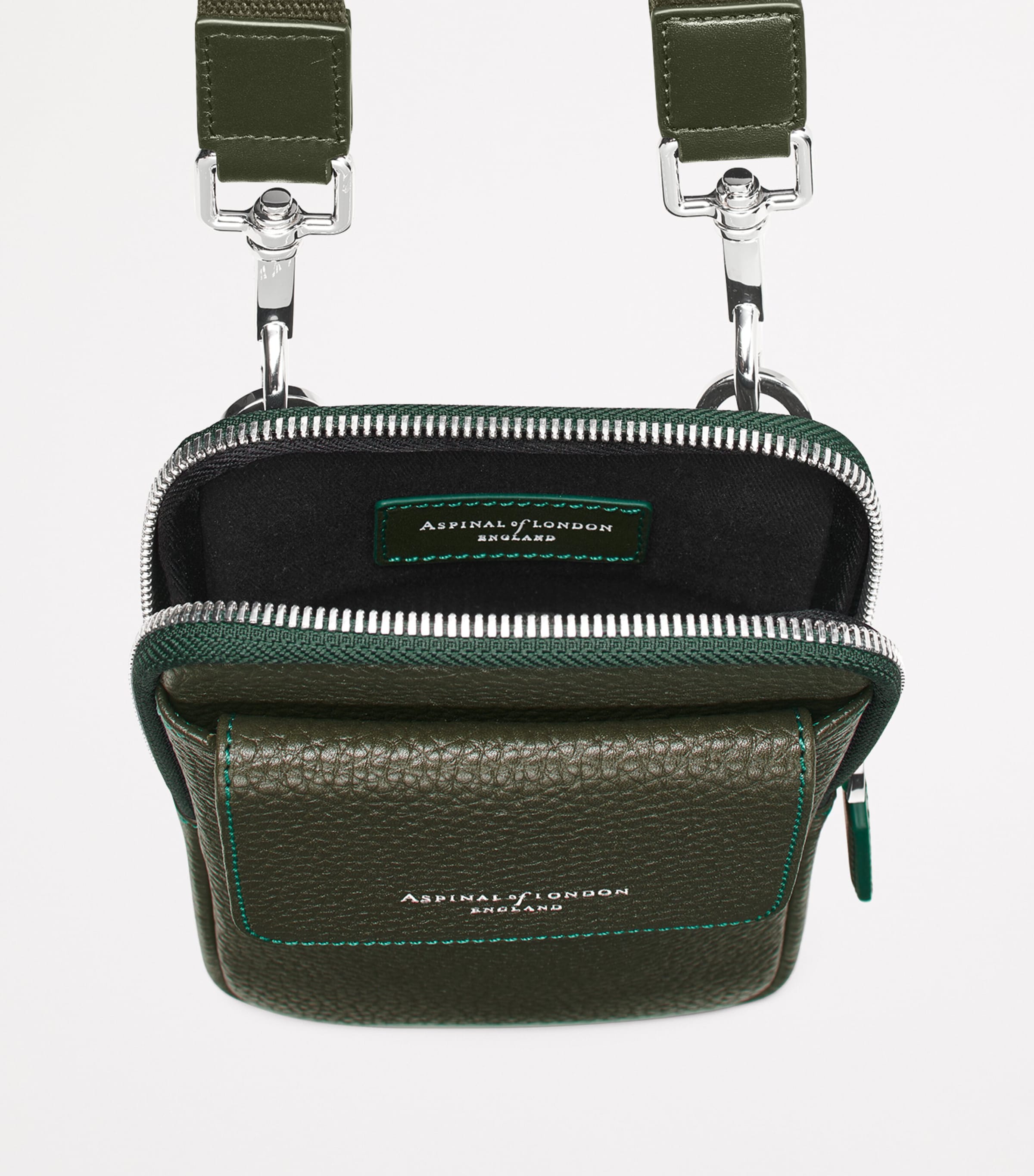 Aspinal of London leather crossbody phone pouch - British product