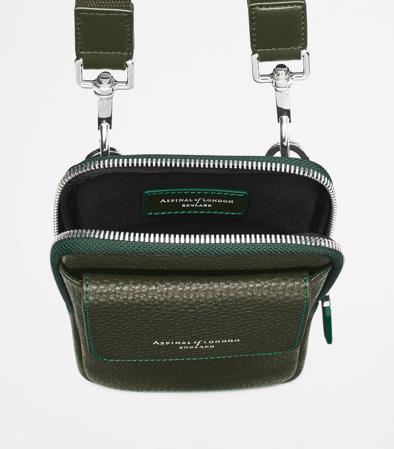 Aspinal of London leather crossbody phone pouch - British product