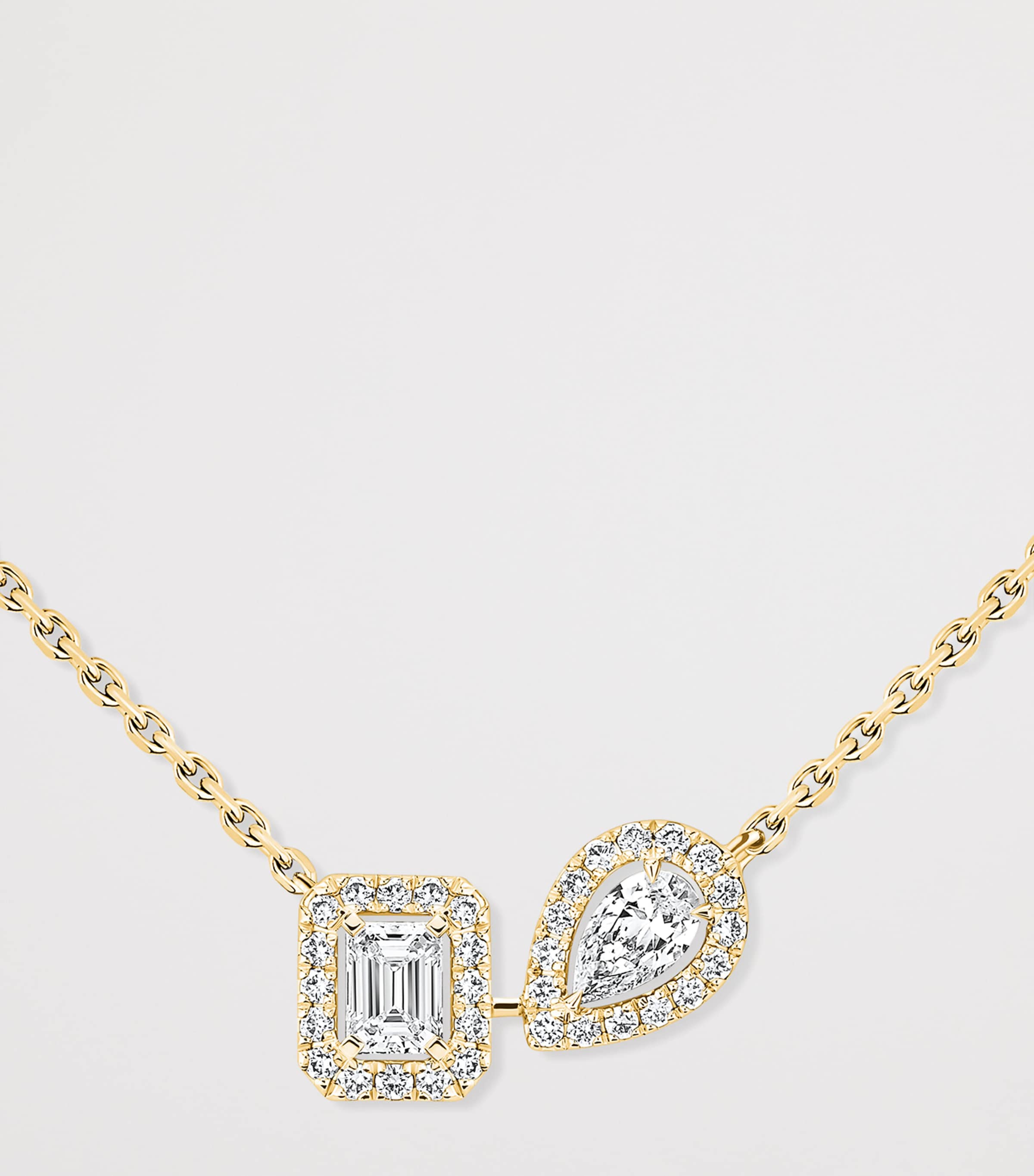 Messika My Twin yellow gold diamond necklace 0.30ct (British brand)