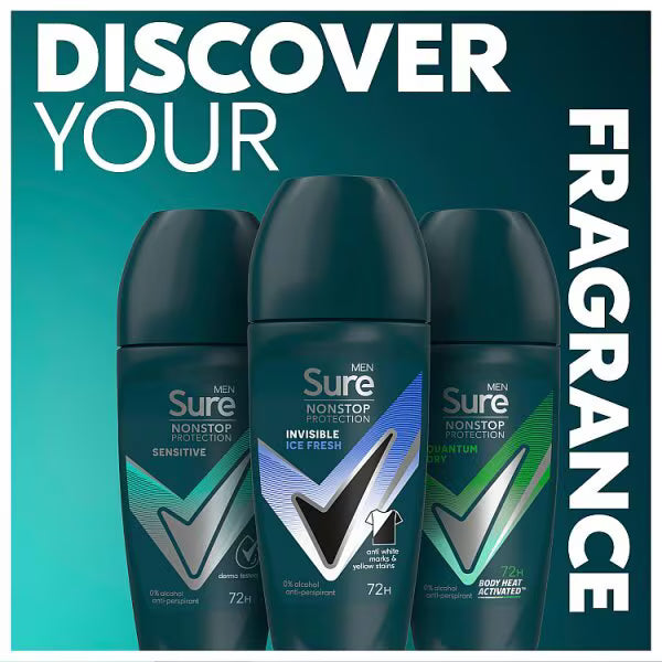Sure Men invisible ice fresh roll on 50ml (British brand)
