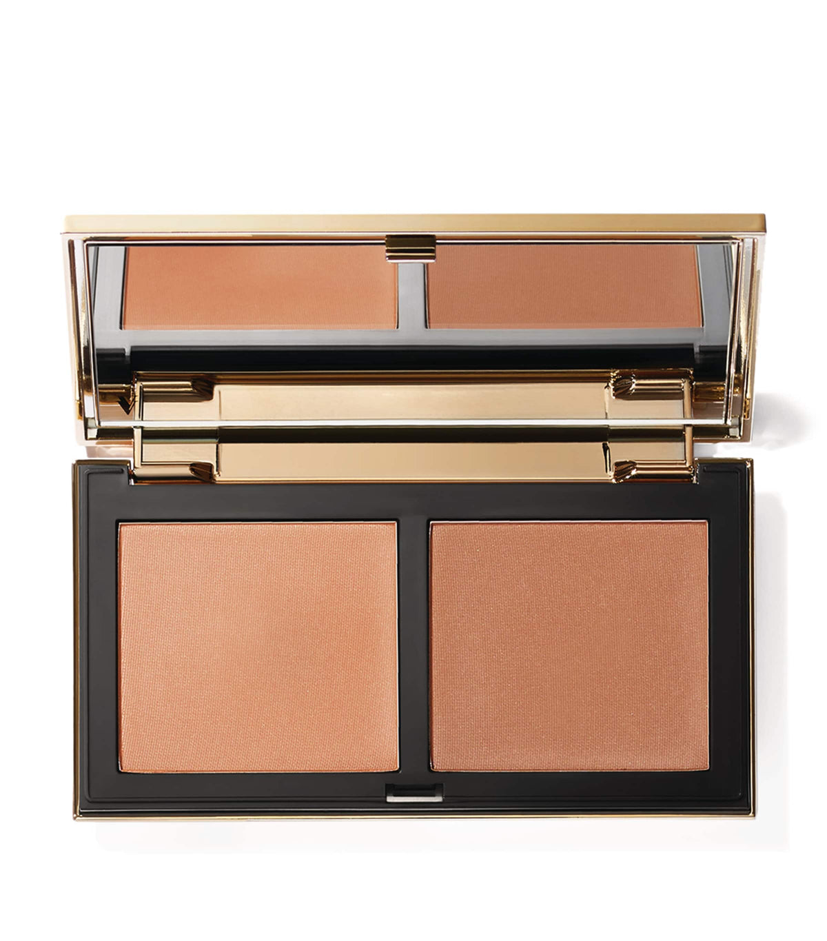 Vieve modern bronzing powder with dual shades and shimmer (British brand)