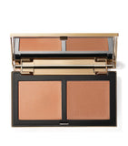 Vieve modern bronzing powder with dual shades and shimmer (British brand)