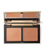 Vieve modern bronzing powder with dual shades and shimmer (British brand)