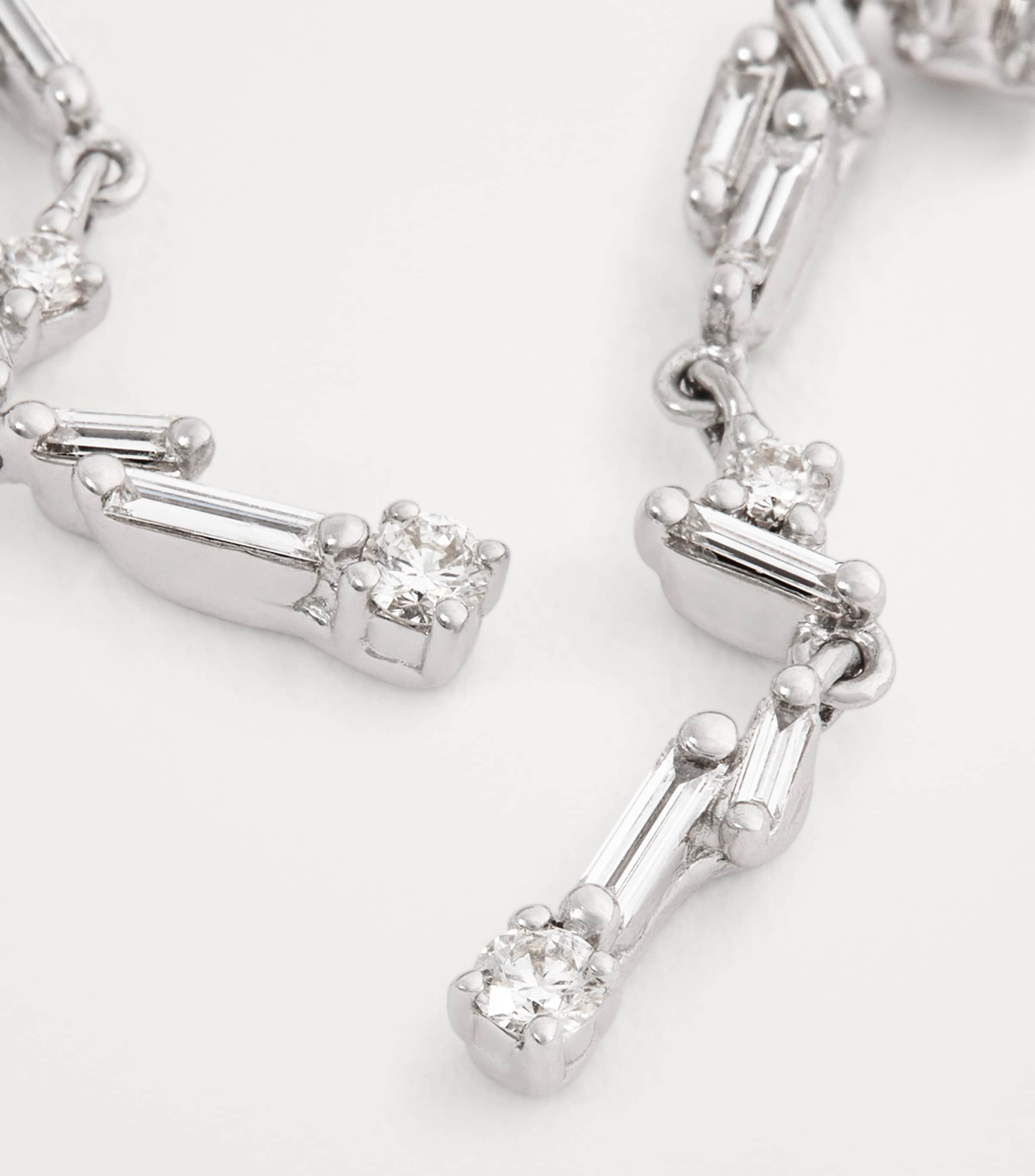 Suzanne Kalan Classic Sparkler earrings in white gold with diamonds (British brand)