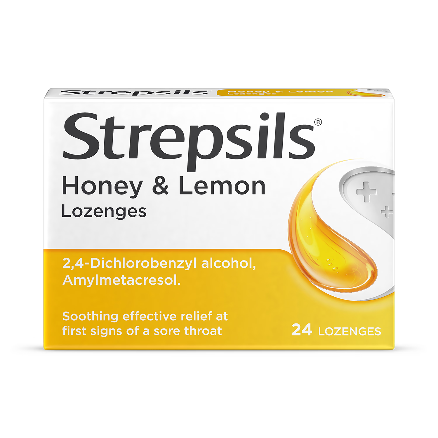 Strepsils Honey & Lemon lozenges 24 pack, UK version
