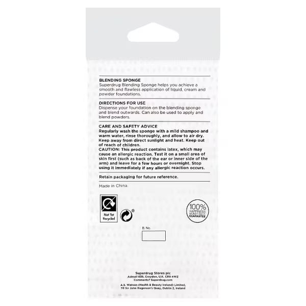 Superdrug blending sponge light pink (British brand)