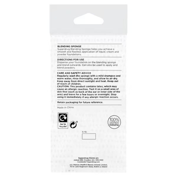 Superdrug blending sponge light pink (British brand)
