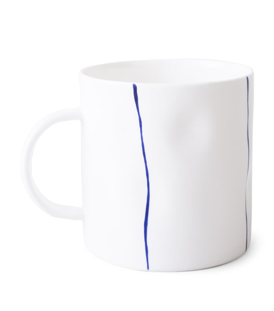 Feldspar fine bone china stripe tea mug - British product