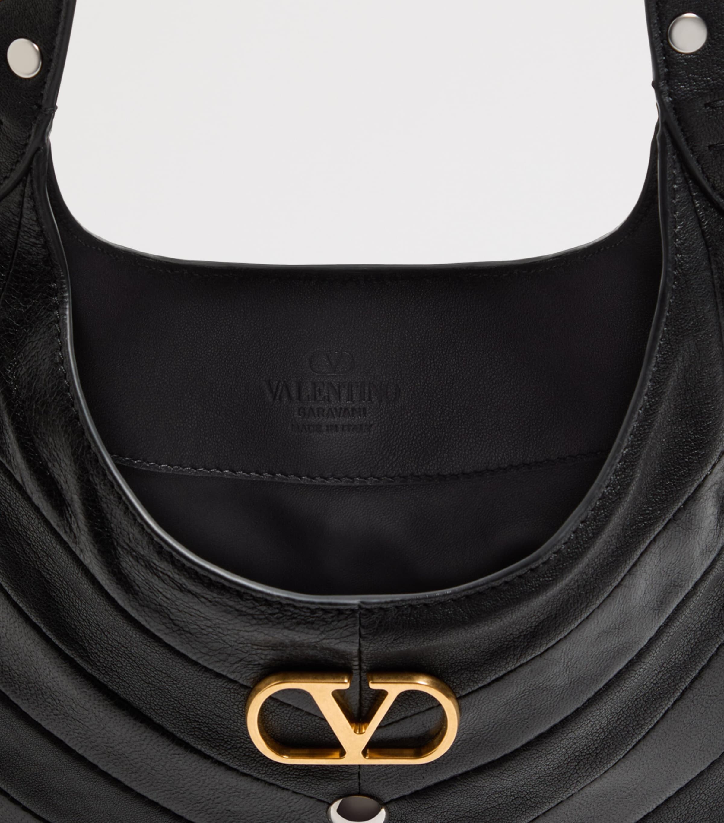 Valentino Garavani small leather Hoboho shoulder bag, imported from the UK