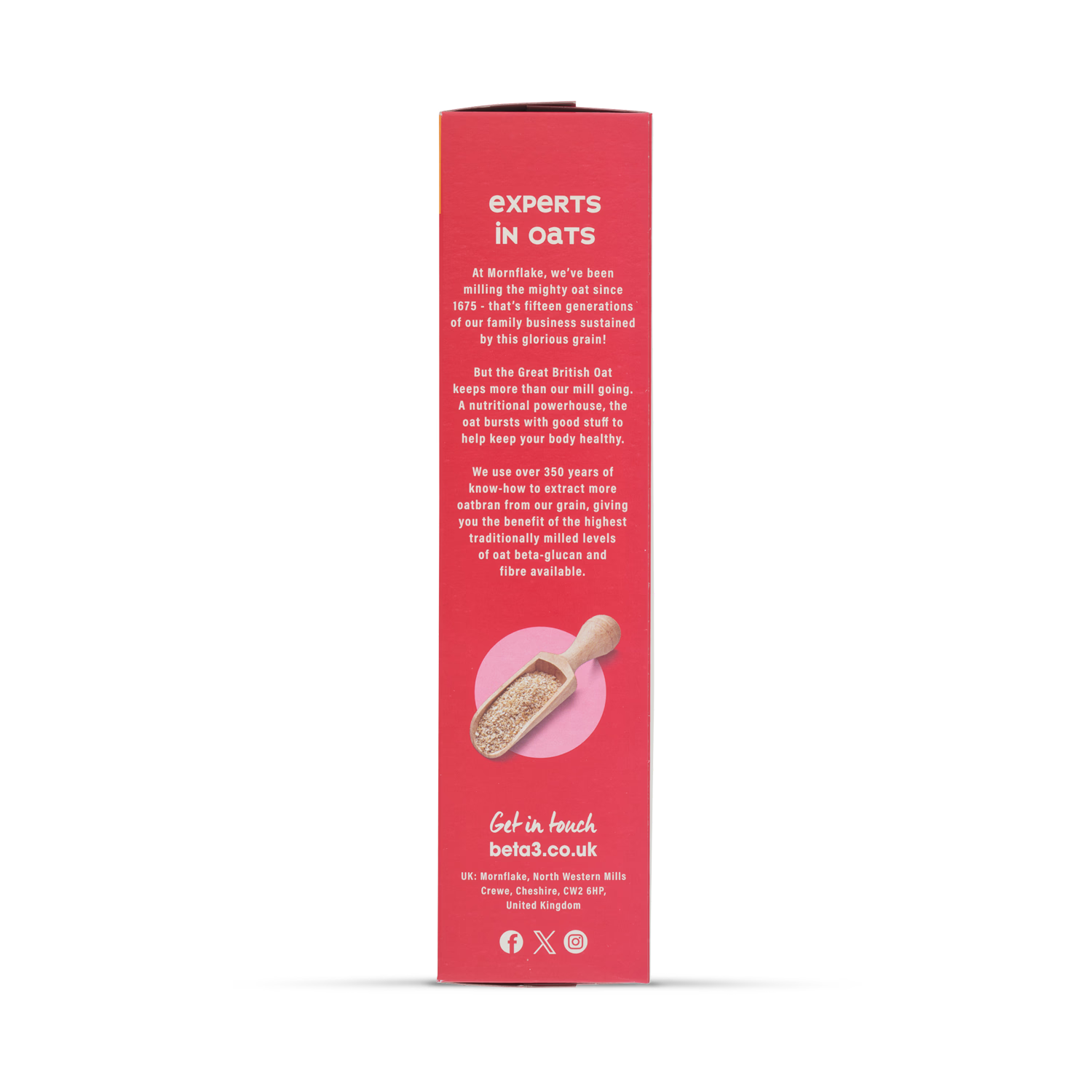 Mornflake oat bran flakes cereal Very Berry 400g, UK version