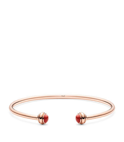 Harrods Piaget Rose Gold and Carnelian Possession Bangle- Buy online at McGrocer