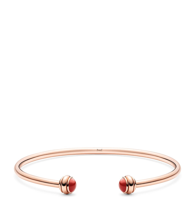 Piaget Possession rose gold carnelian bangle (British brand)