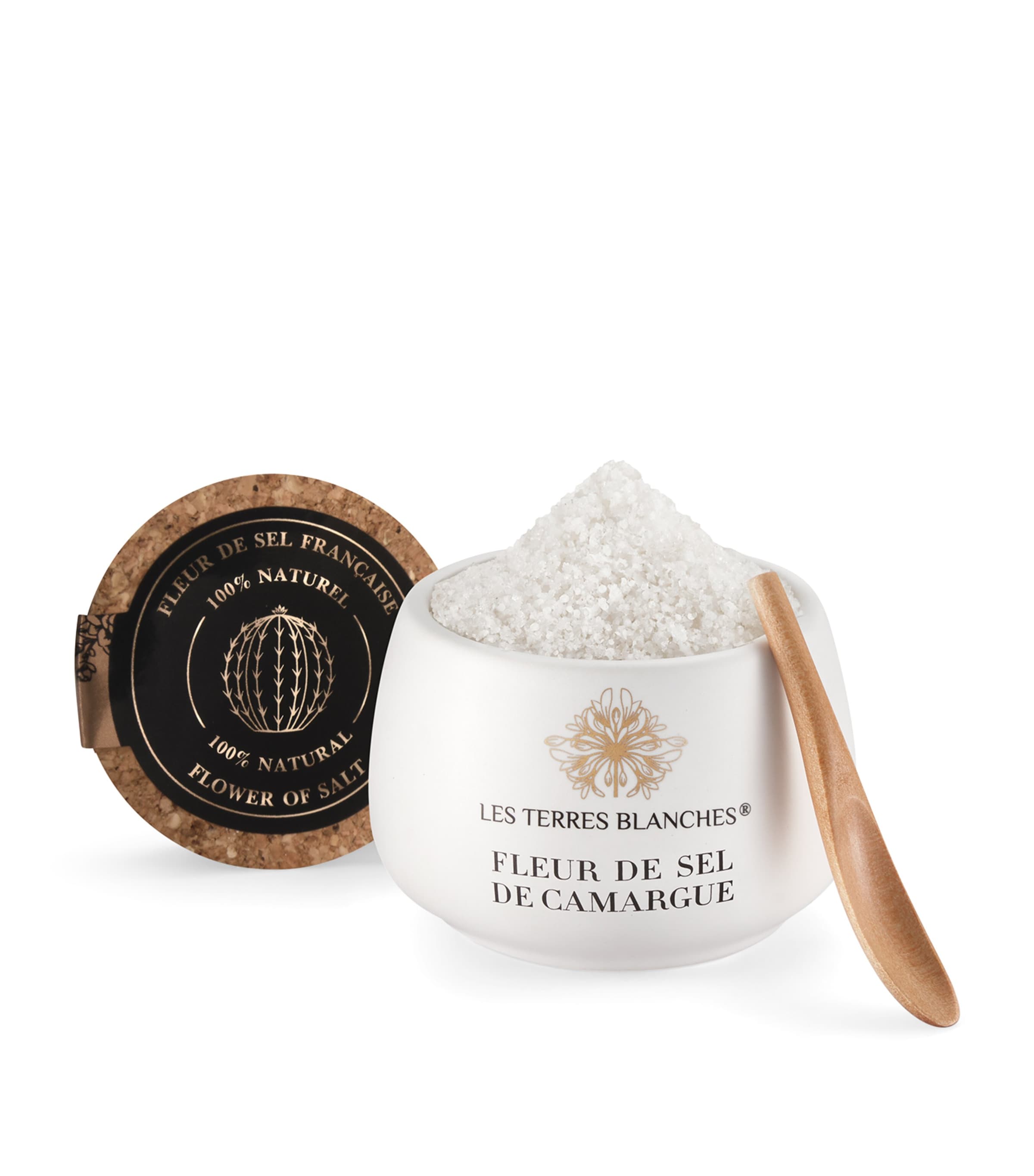 Les Terres Blanches Fleur de Sel Camargue sea salt 100g, UK version