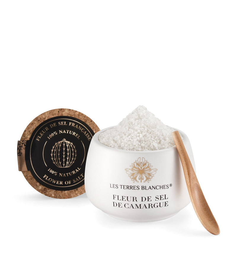 Les Terres Blanches Fleur de Sel Camargue sea salt 100g, UK version