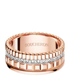 Boucheron Quatre Radiant small rose gold diamond ring, imported from the UK