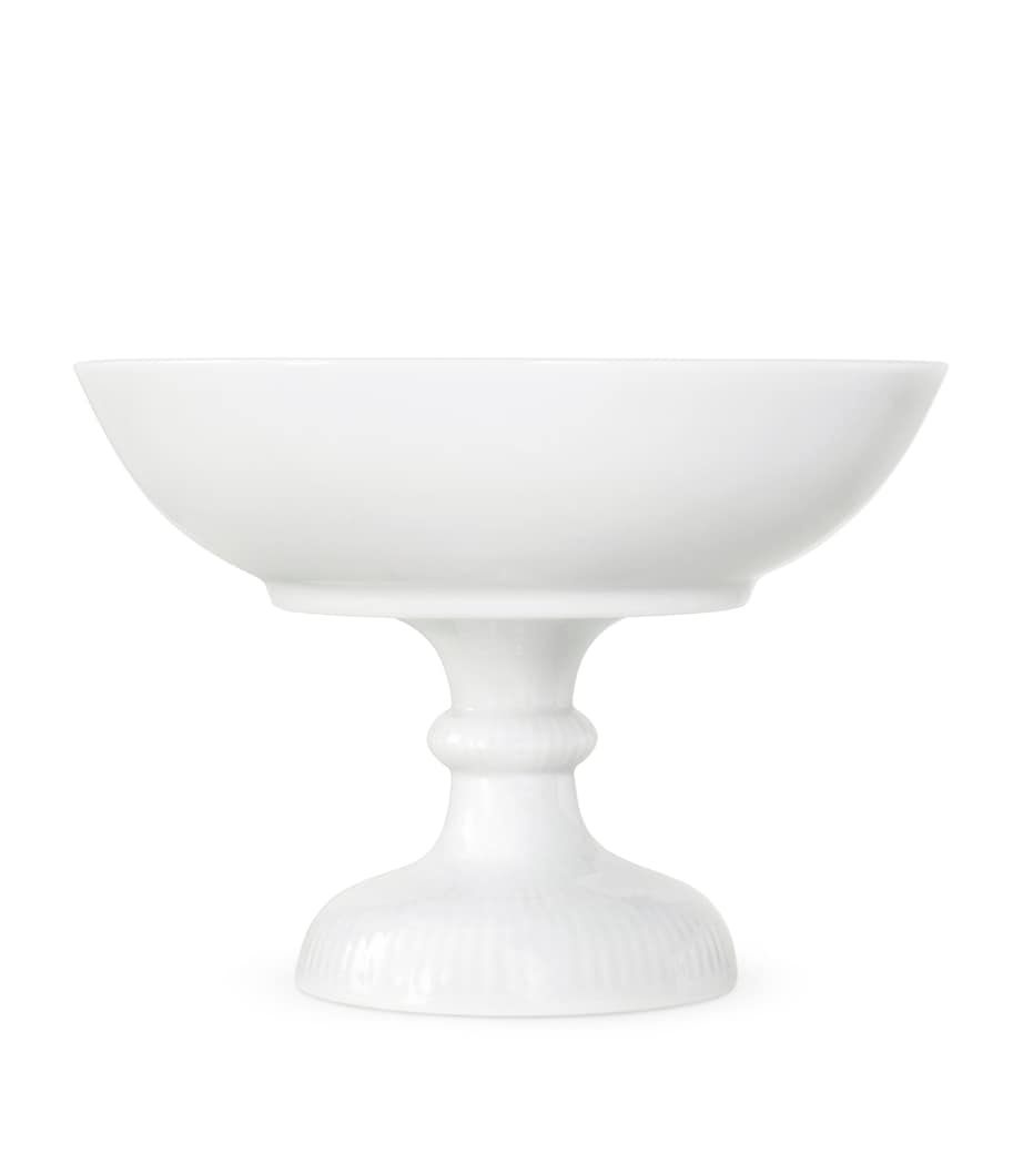 Royal Copenhagen white fluted bowl on foot 21cm, imported from the UK