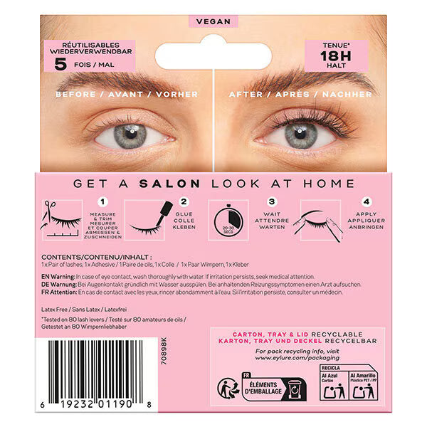 Eylure Hybrid No.214 False Eyelashes - British product