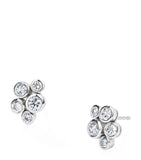 Boodles Raindance cluster stud diamond earrings 9mm (British brand)