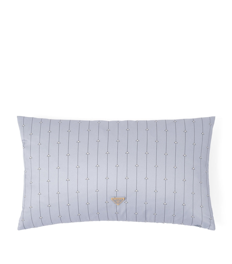Prada Twill Triangle Stripe pillow 50cm x 30cm, imported from the UK