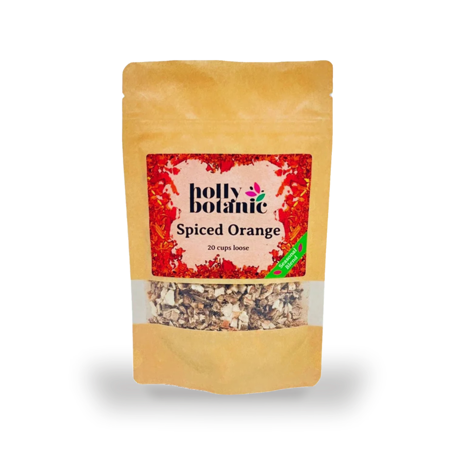 Holly Botanic Spiced Orange Tisane 20 Cup Loose, imported from the UK