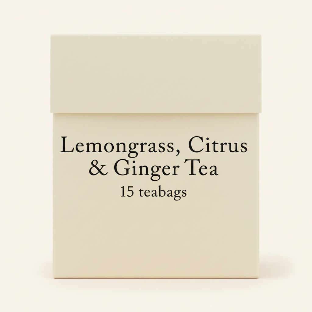 Holland Barrett lemongrass tea 15 tea bags, UK version