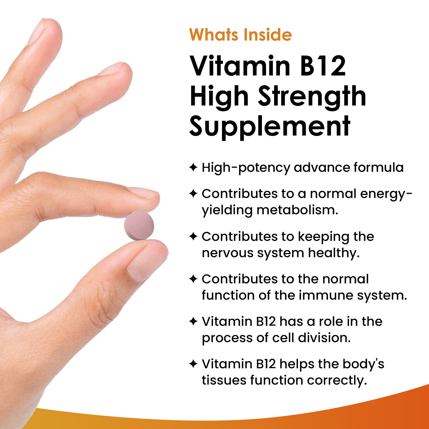 New Leaf Vitamin B12 1000mcg tablets - British product