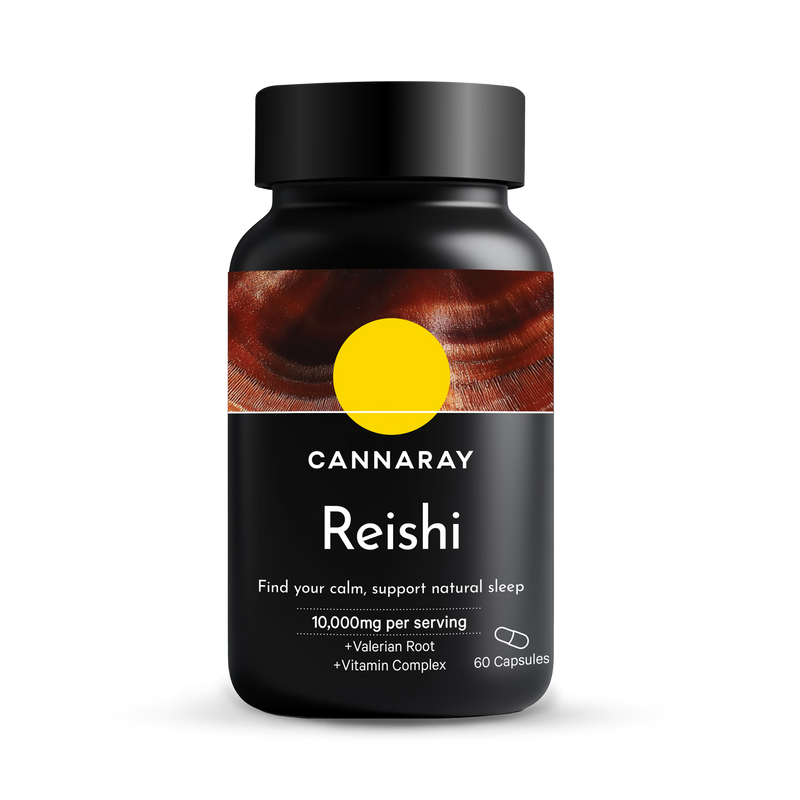 Cannaray Reishi Capsules 10,000mg 60 Capsules - British product